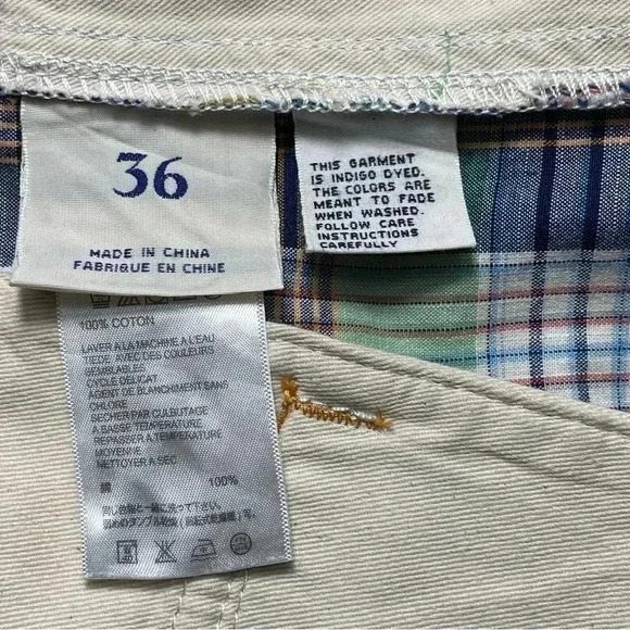 Tommy Bahama Mens 36 Blue Plaid Flat Front‎ Island Beach Chino Shorts EUC - Picture 12 of 15